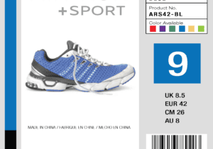 PaladinID Epson Shoe Color Label Blue 9